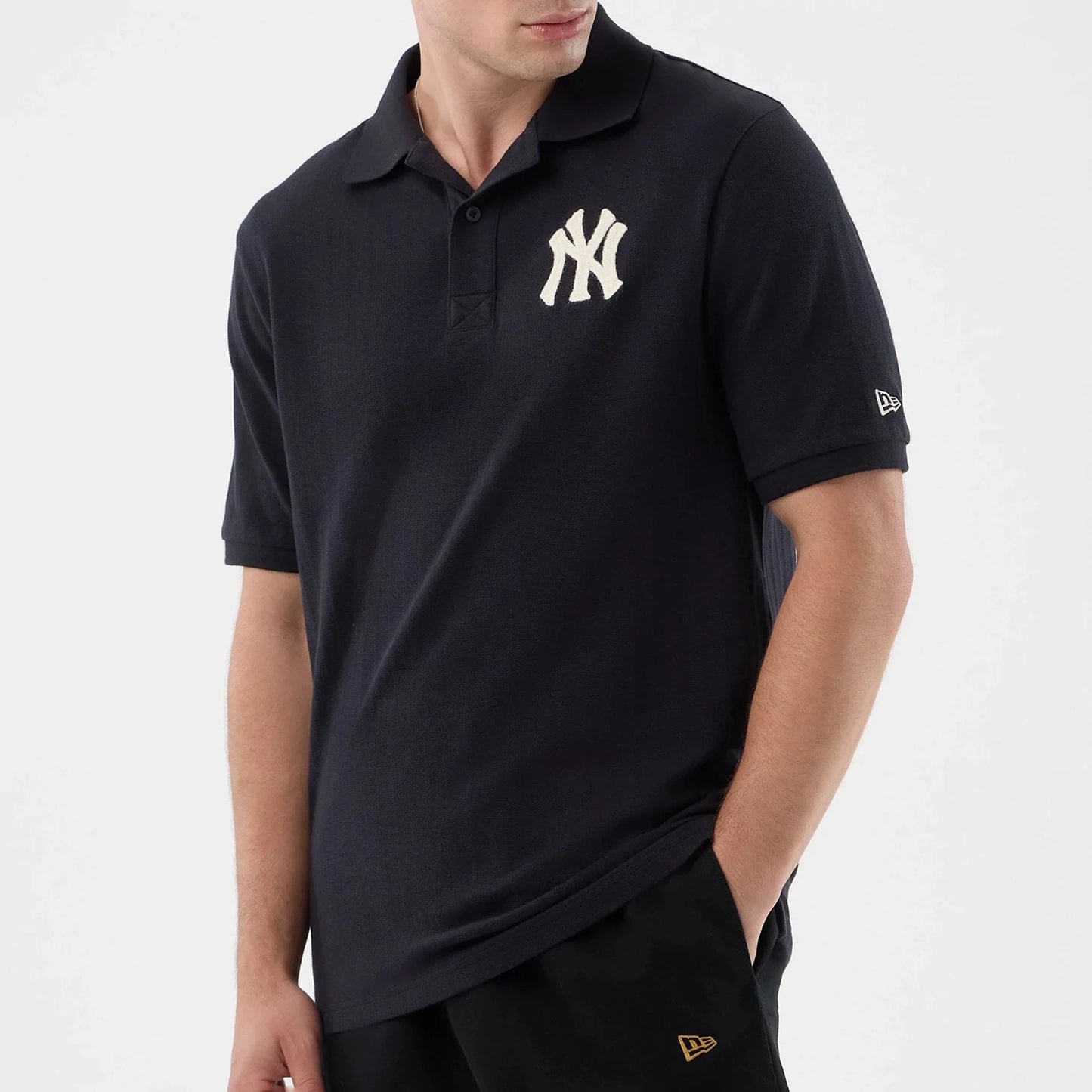 New Era, New York Yankees Rib Polo, Navy