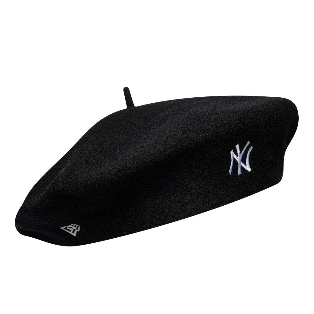New Era, Beret New York Yankees Wool Script, Black