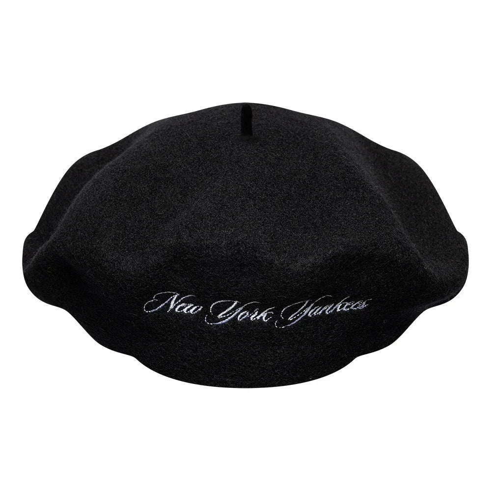 New Era, Beret New York Yankees Wool Script, Black