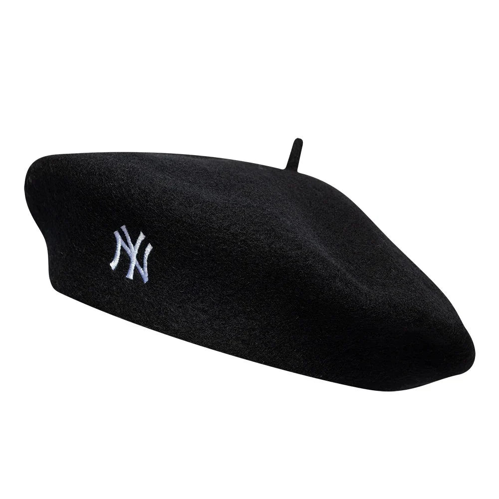 New Era, Beret New York Yankees Wool Script, Black