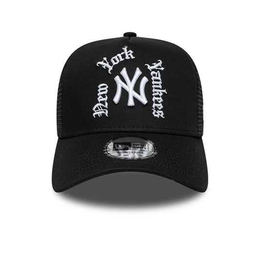 New Era, 9FORTY A-Frame Trucker New York Yankees, Black