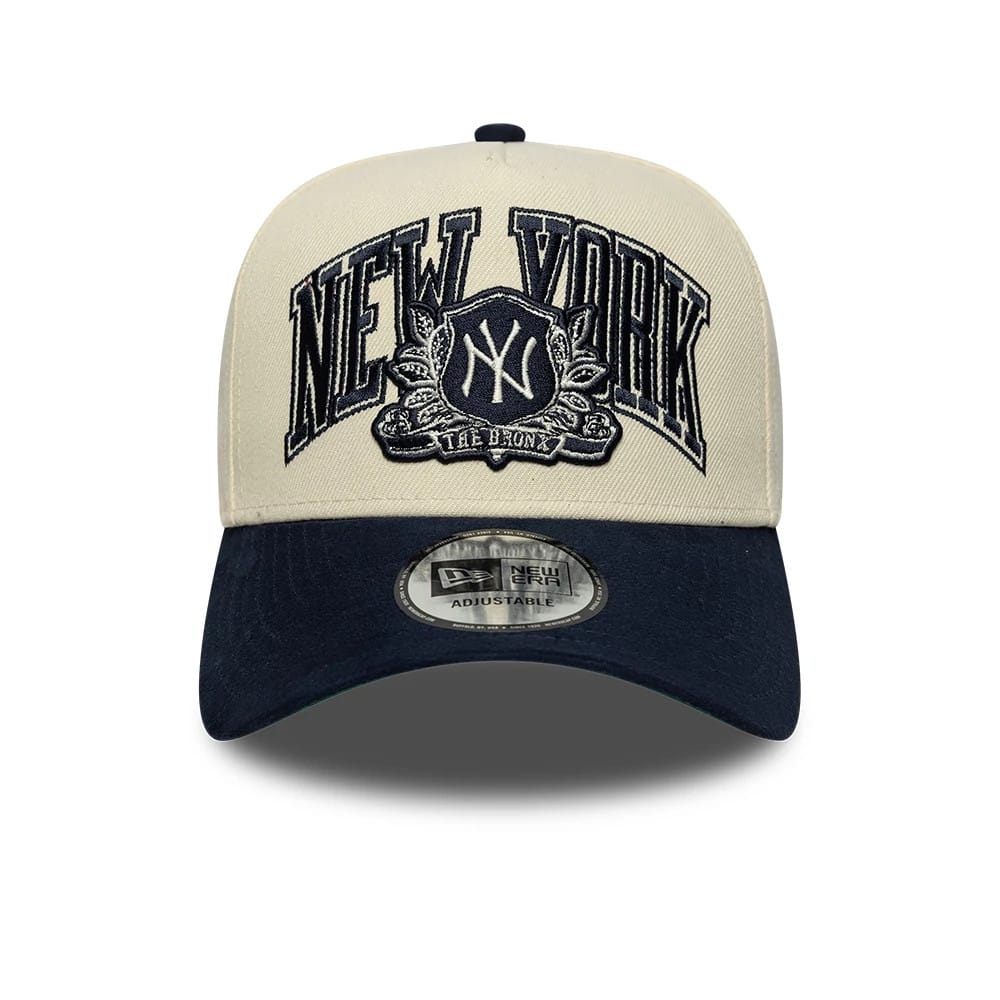 New Era, 9FORTY E-Frame New York Yankees Suede, Cream & Navy