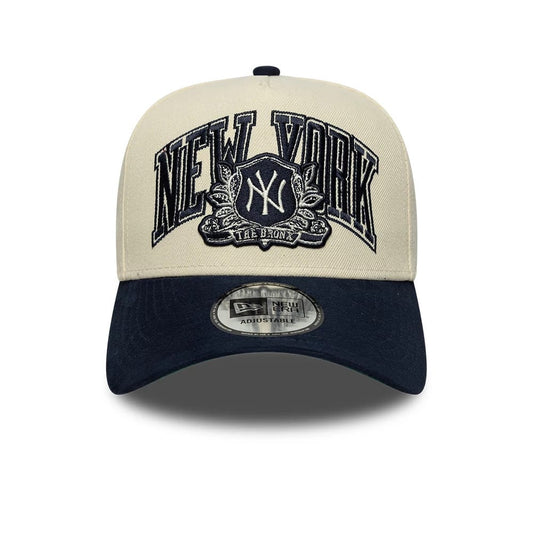 New Era, 9FORTY E-Frame New York Yankees Suede, Cream & Navy