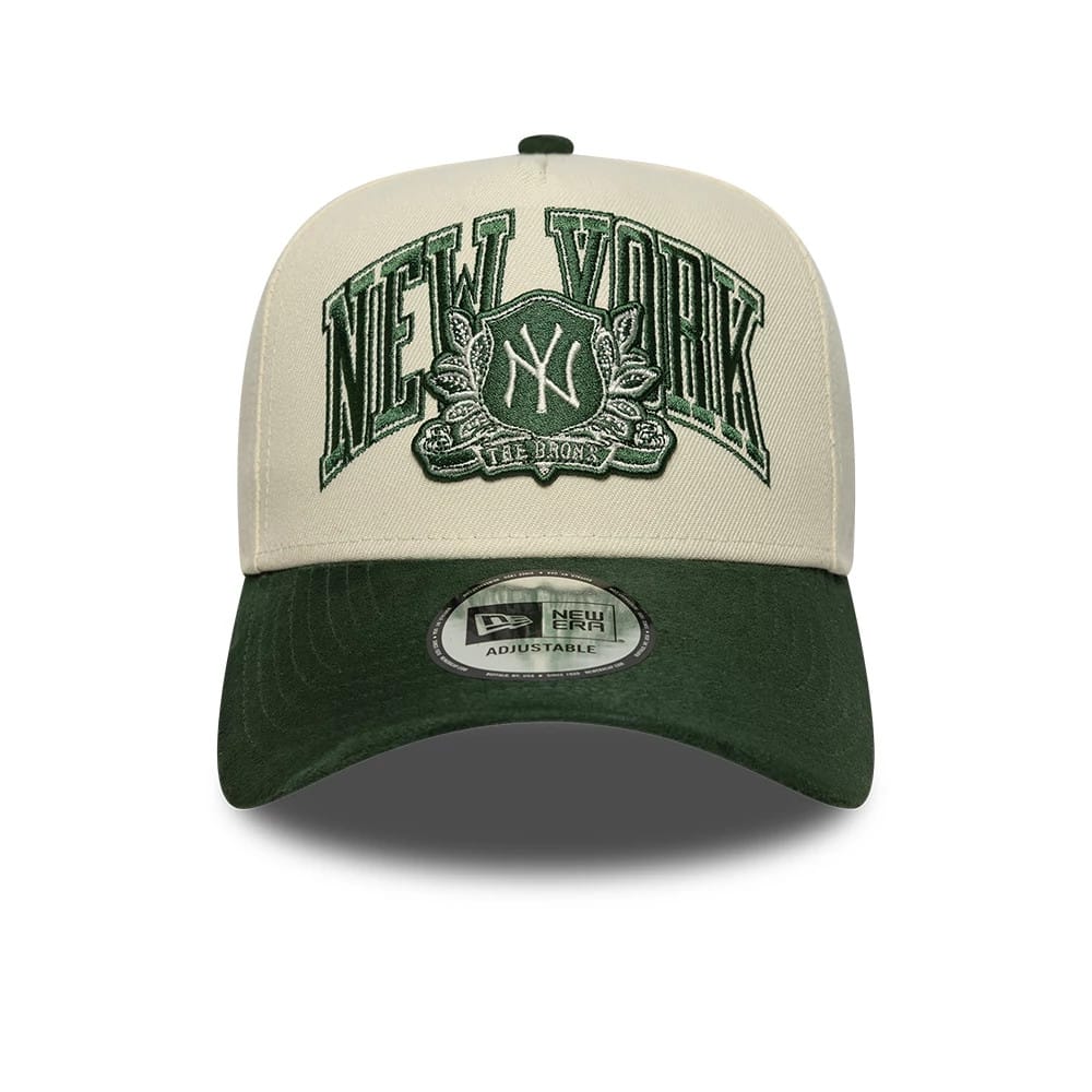New Era, 9FORTY E-Frame New York Yankees Suede, Cream & Green