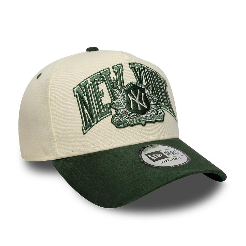 New Era, 9FORTY E-Frame New York Yankees Suede, Cream & Green