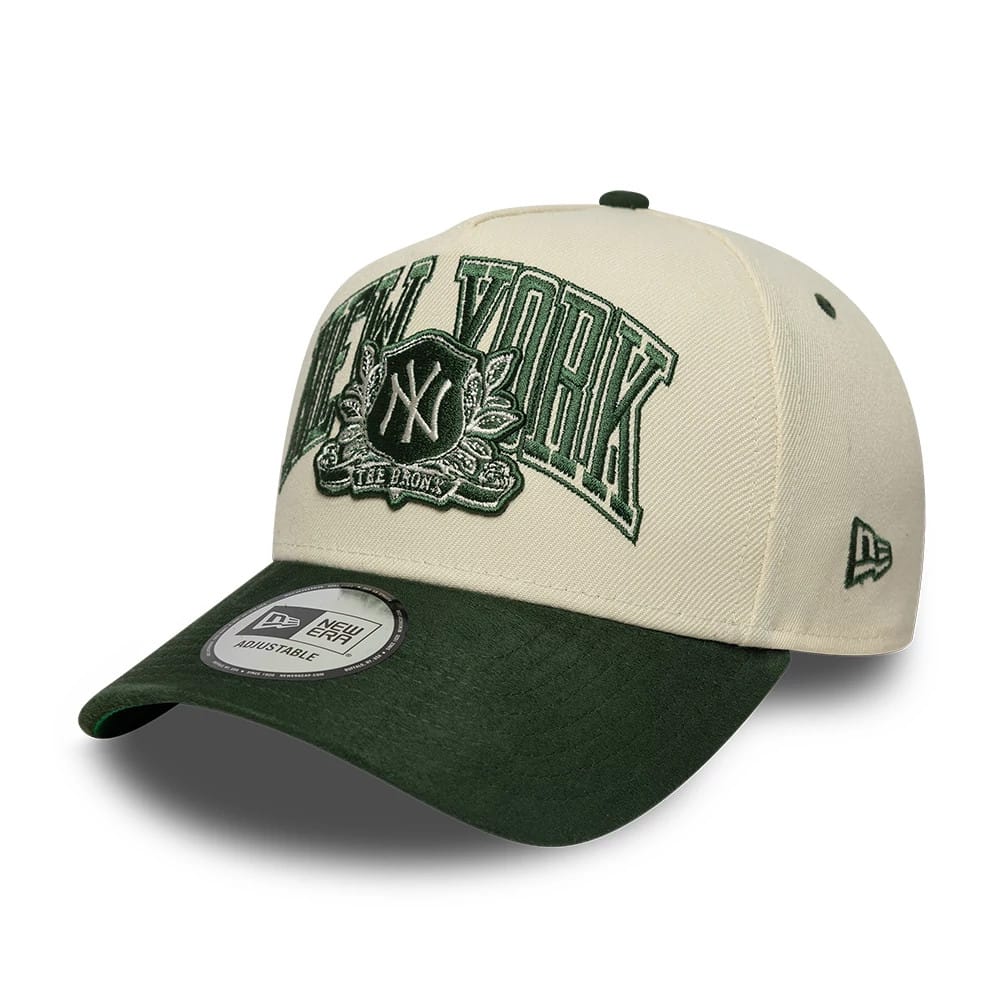New Era, 9FORTY E-Frame New York Yankees Suede, Cream & Green