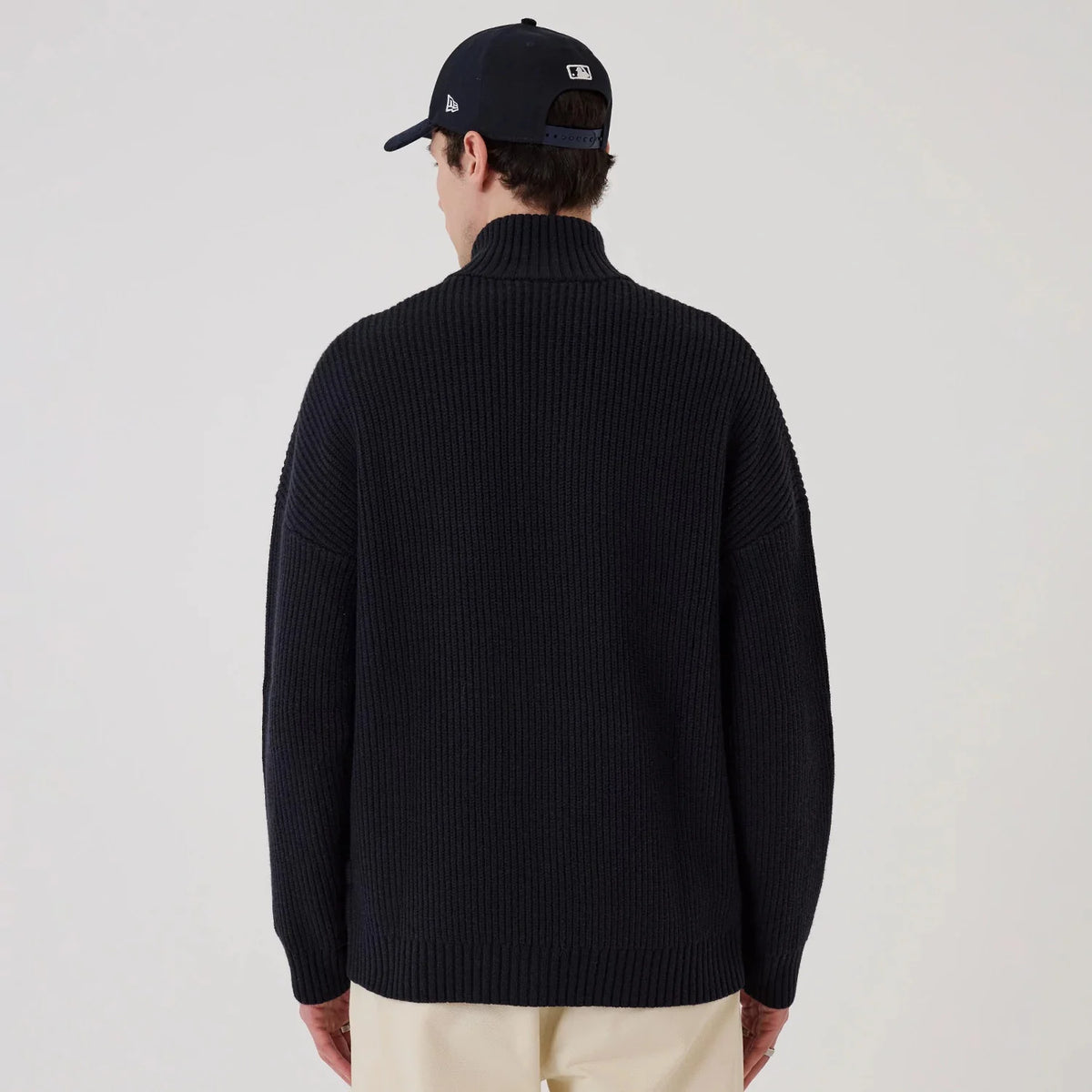New Era, New York Yankees 2 Way Zip Cardigan, navy