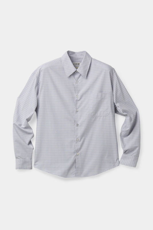 COOR, Micro ombre check shirt, Blue pink