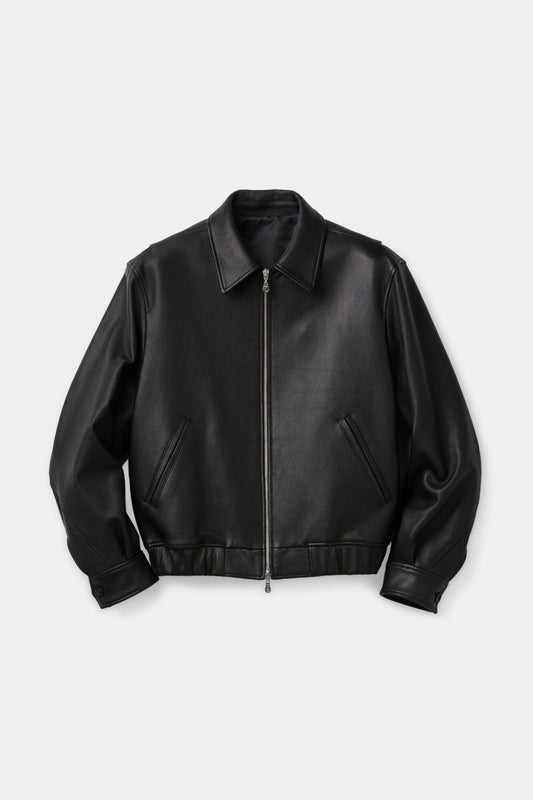 COOR,  Goatskin blouson, Black