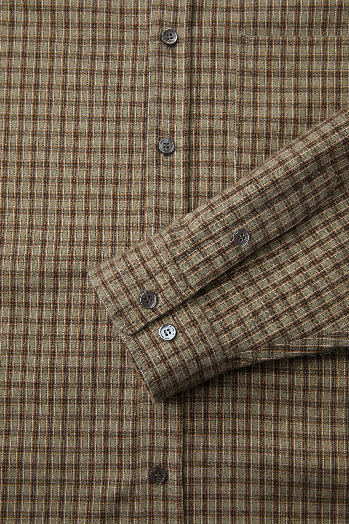 COOR,  Gun club check shirt, Sand green