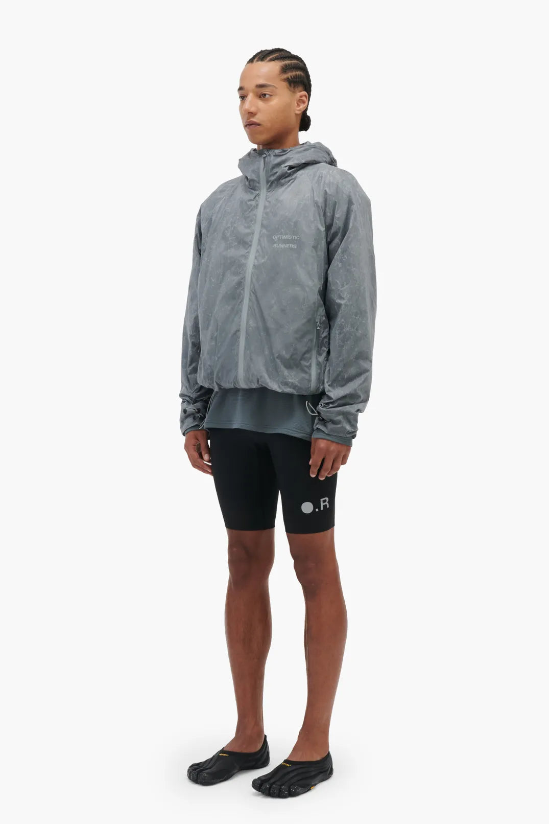 Optimistic Runners, Insulated Jacket,  Waxed Grey