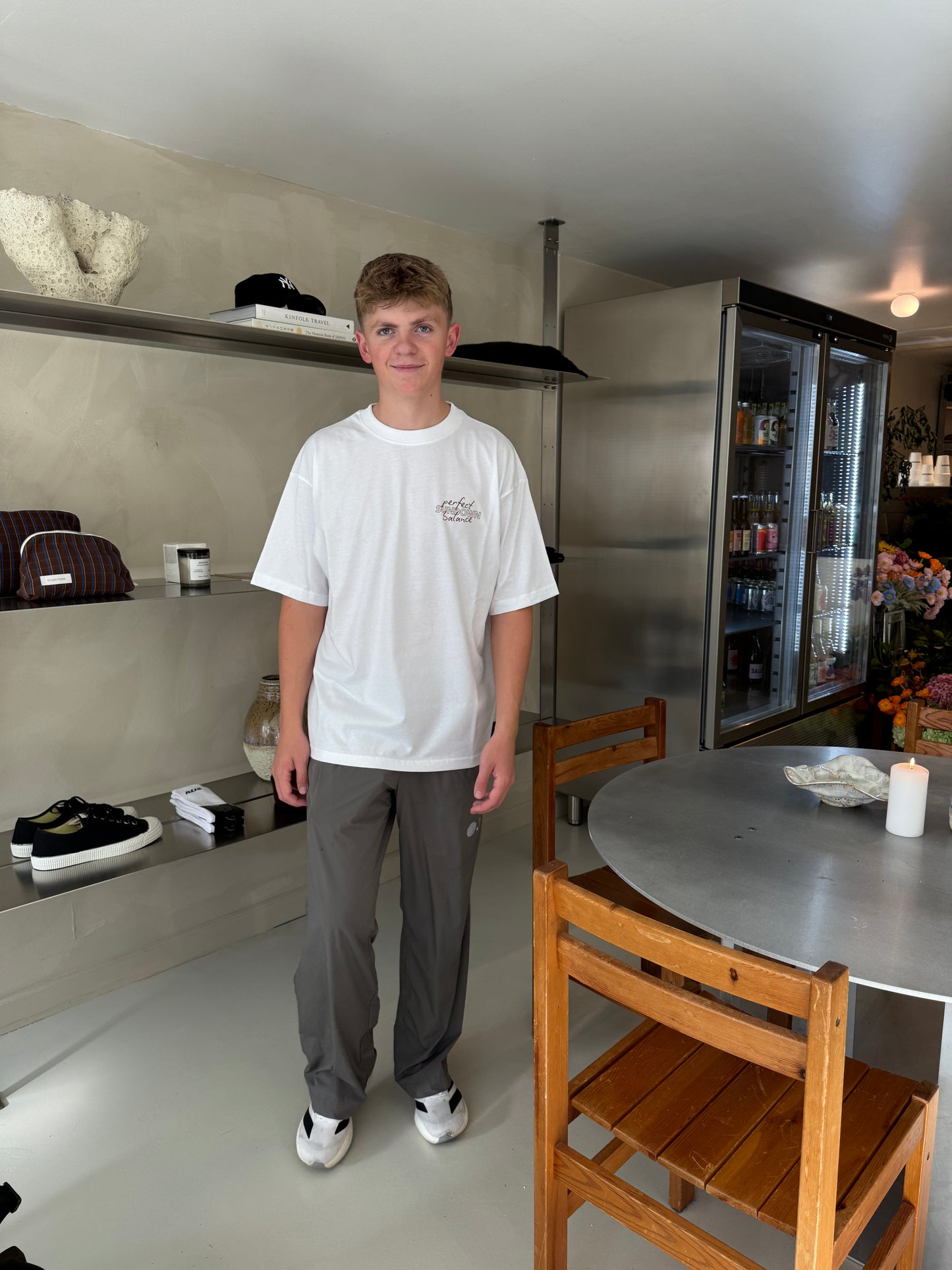 SUNDOWN, Perfect balance tee, Hvid