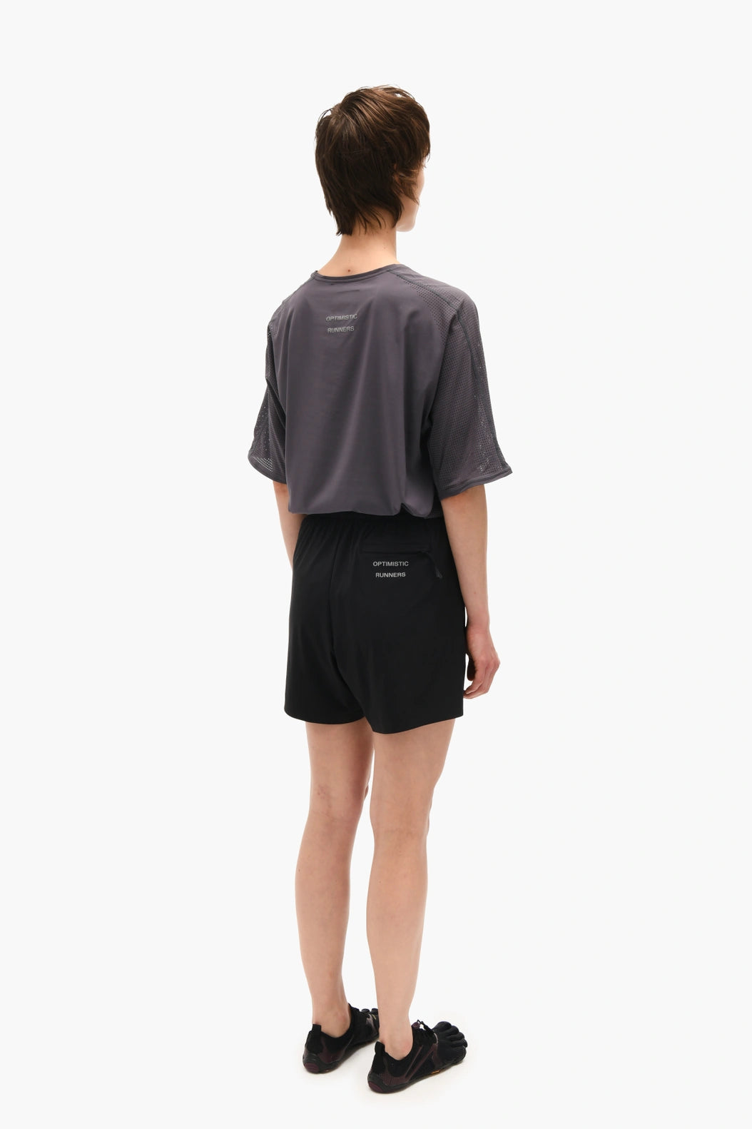 optimistic Runners, Relaxed Shorts, Black