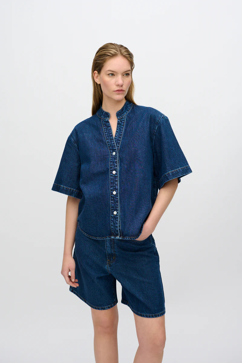 Minimum, Alicia Shirt, Medium Blue