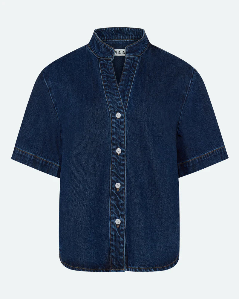 Minimum, Alicia Shirt, Medium Blue