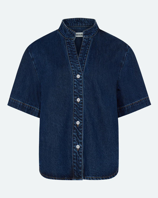 Minimum, Alicia Shirt, Medium Blue