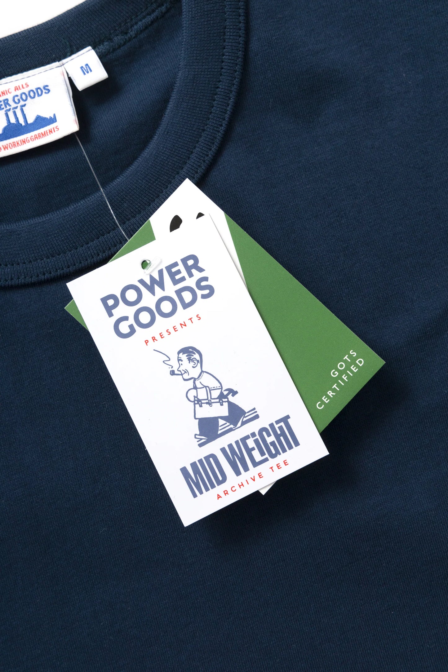 POWER GOODS, Archive T-Shirt, Navy
