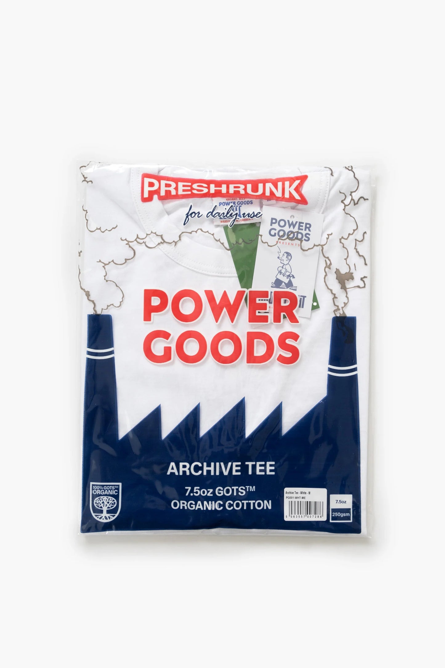 POWER GOODS, Archive T-Shirt, White