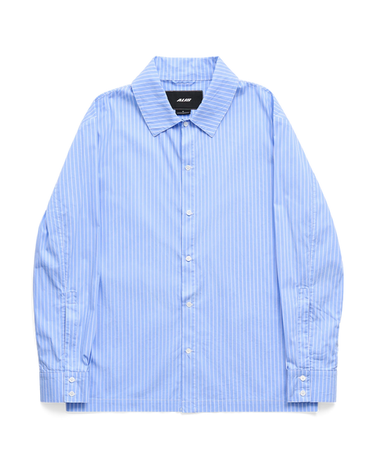 Alis, BILLEY ESSENTIAL SHIRT, White & Blue Stripe