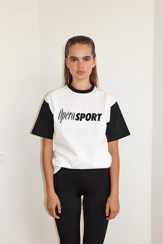 OpéraSPORT, Cruz unisex t-shirt, White/Black