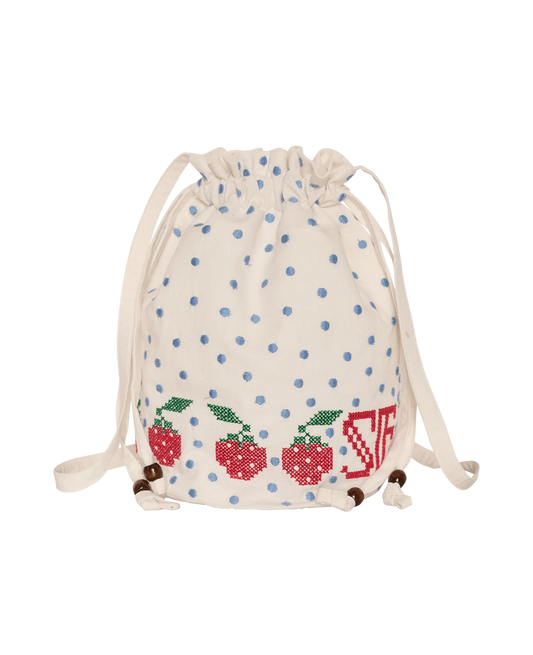 Sissel Edelbo, BABBA DRAWSTRING BAG, Off White
