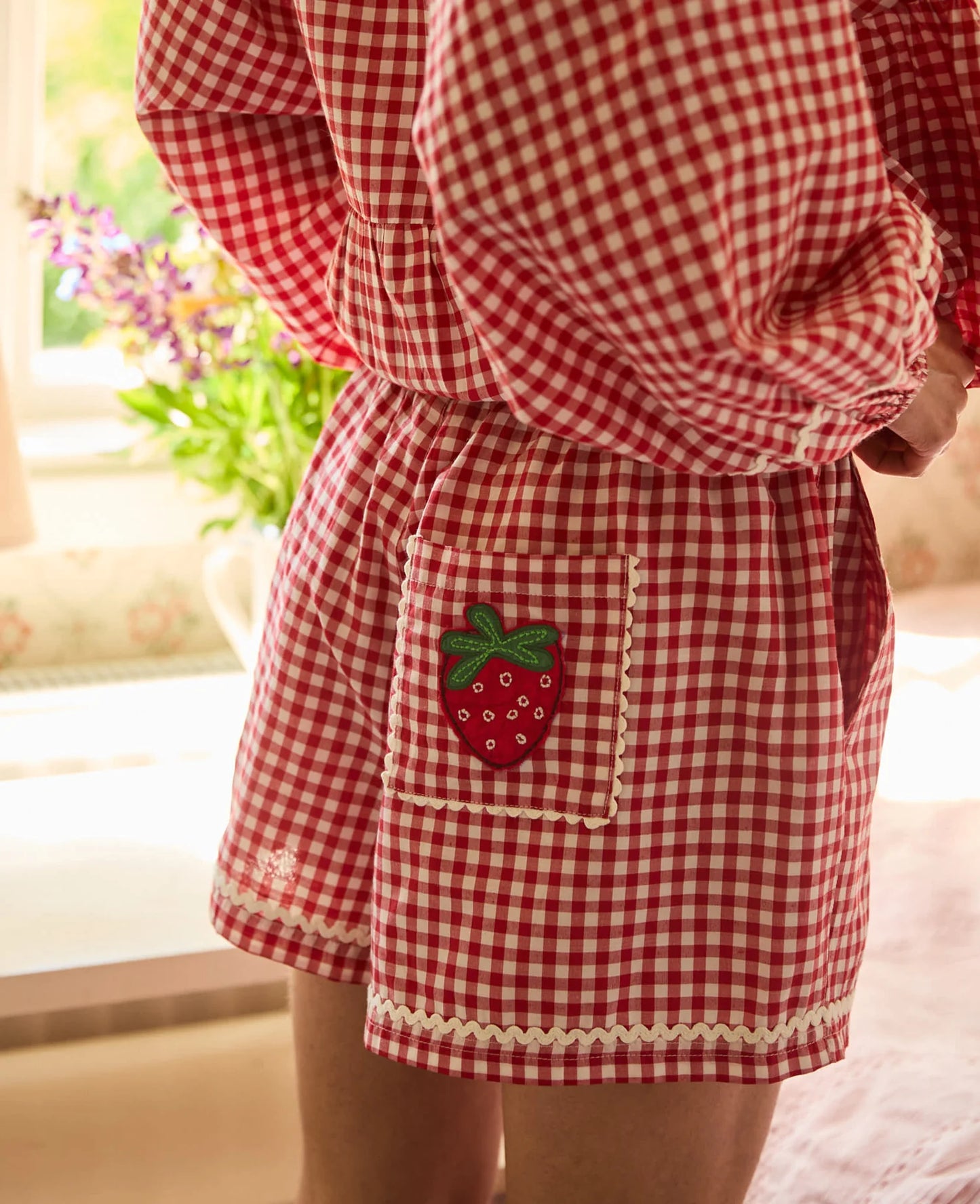 Sissel Edelbo, BOBBIE SHORTS, RED CHECKS