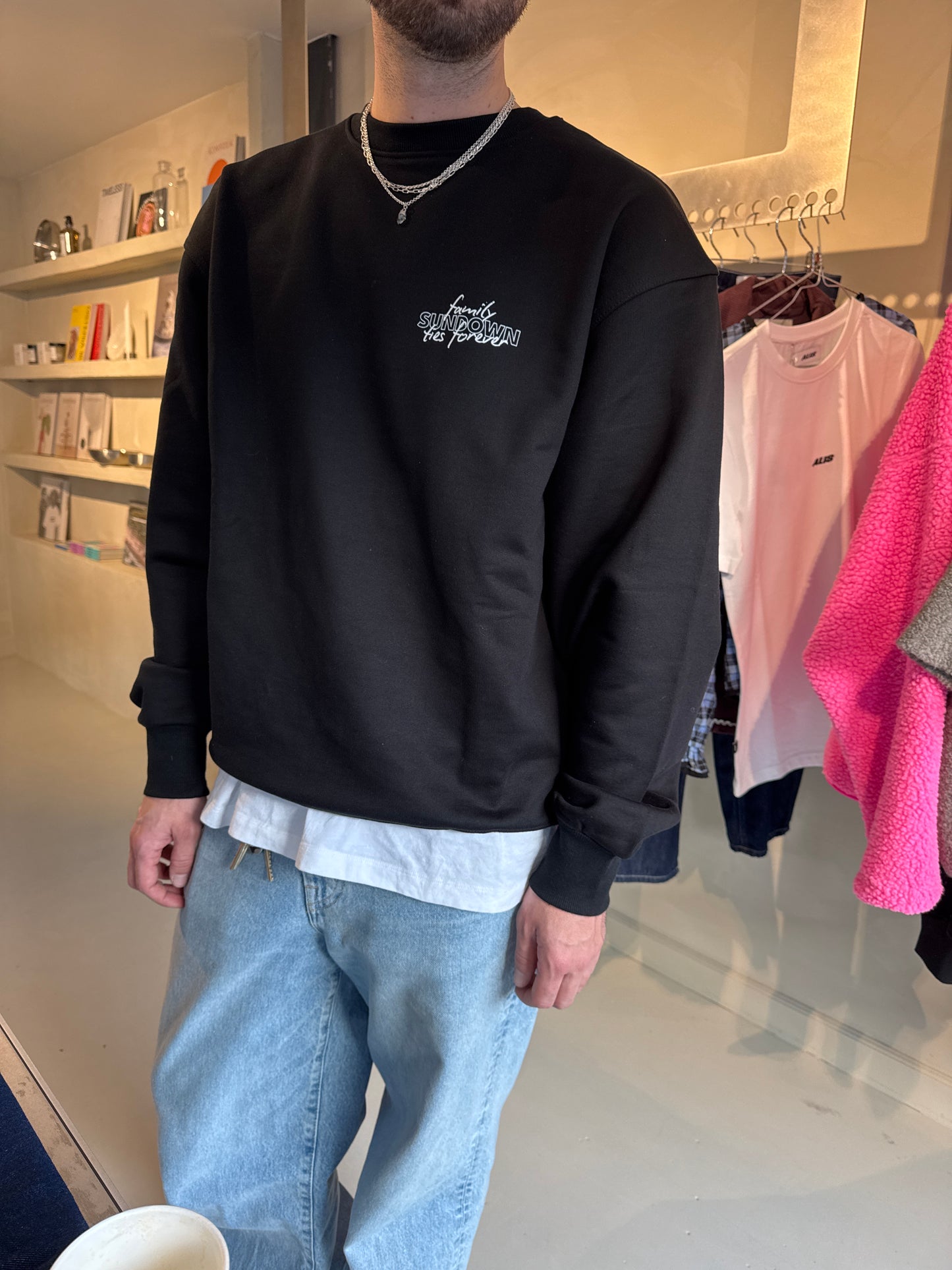 Sundown, Family ties forever Heavy Crewneck, Black