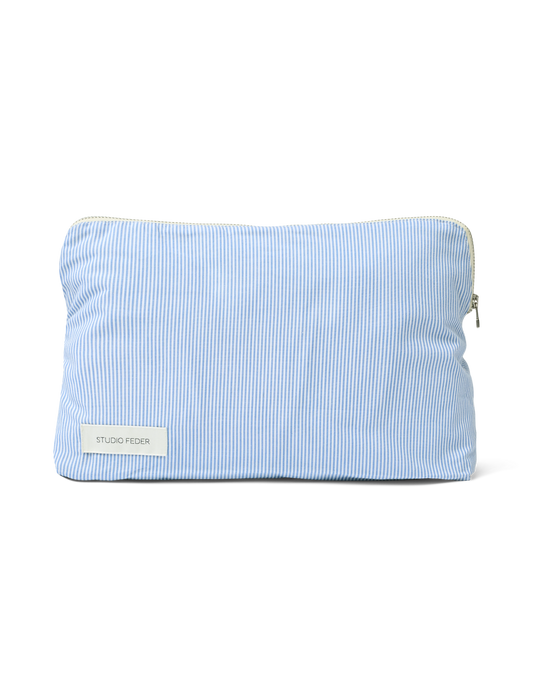 Studio Feder, Celia Toiletry Bag, Milk stripe