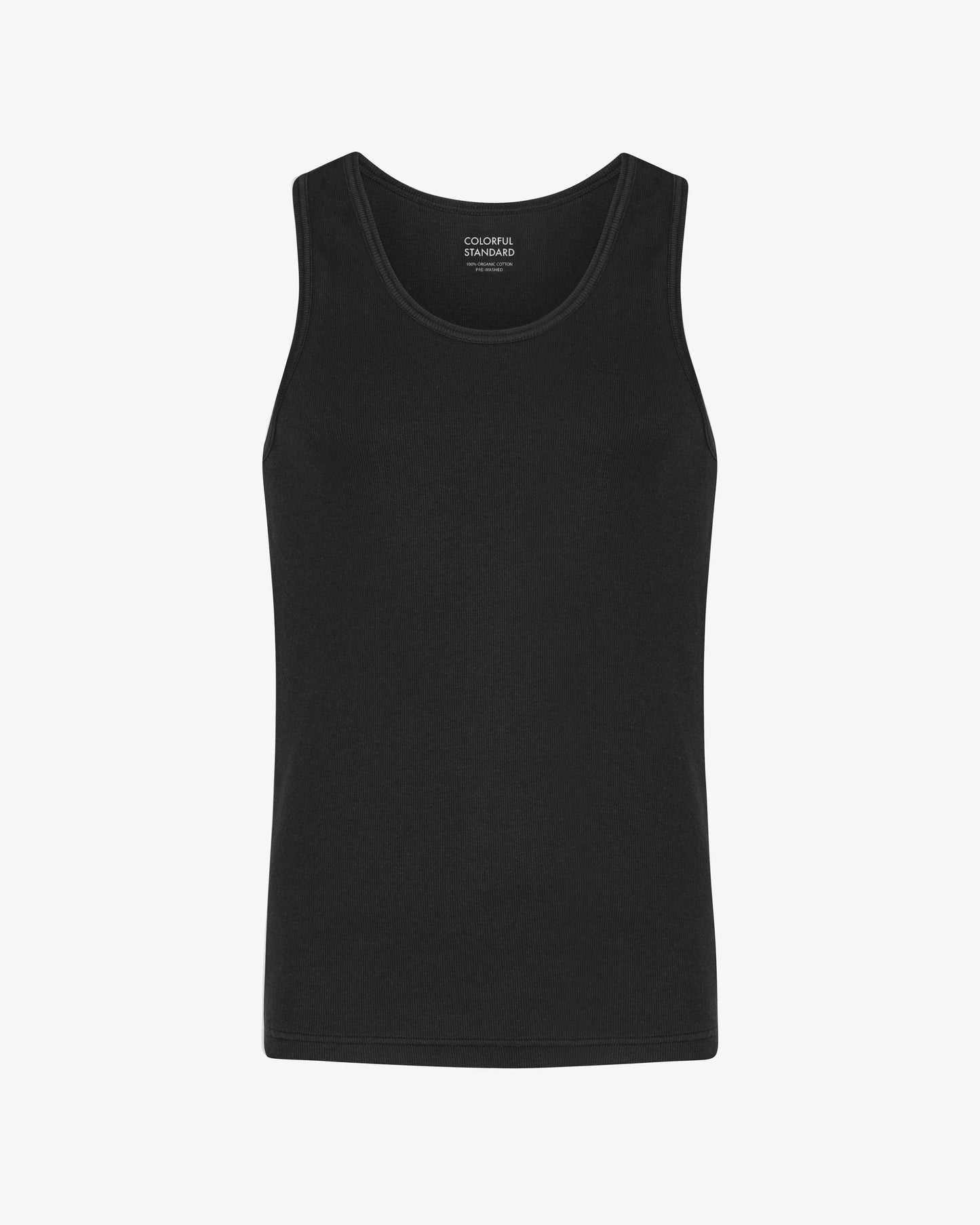 Colorful Standard, Organic Rib Tank Top, Deep Black