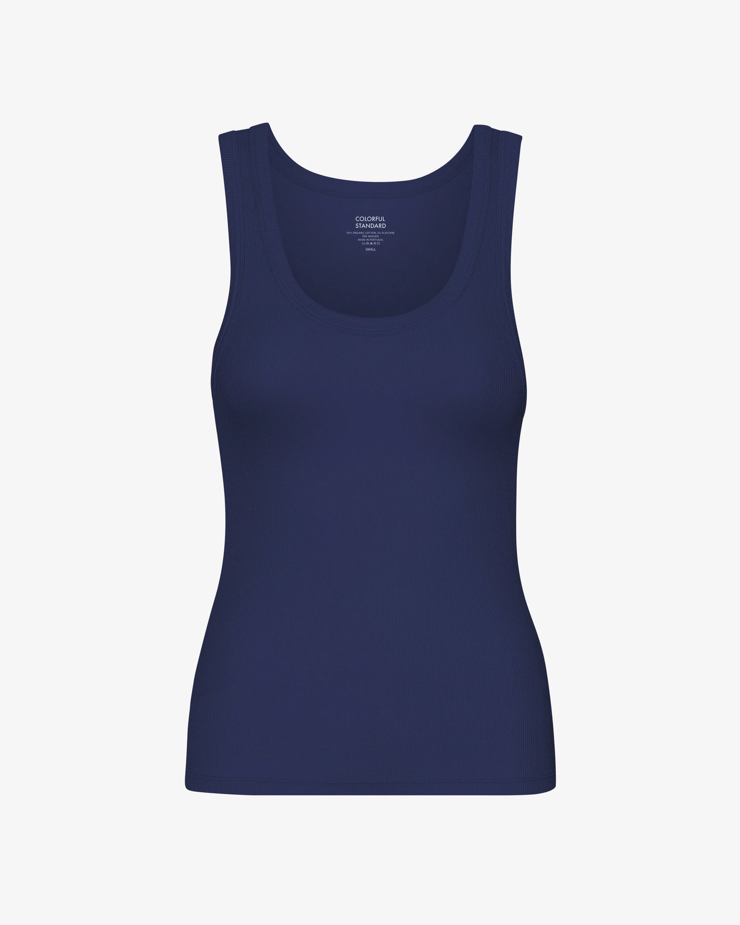 Colorful Standard, Women Organic Rib Tank Top -  Marine Blue