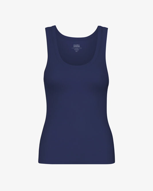 Colorful Standard, Women Organic Rib Tank Top -  Marine Blue