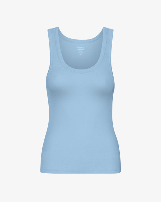 Colorful Standard, Women Organic Rib Tank Top - Seaside Blue