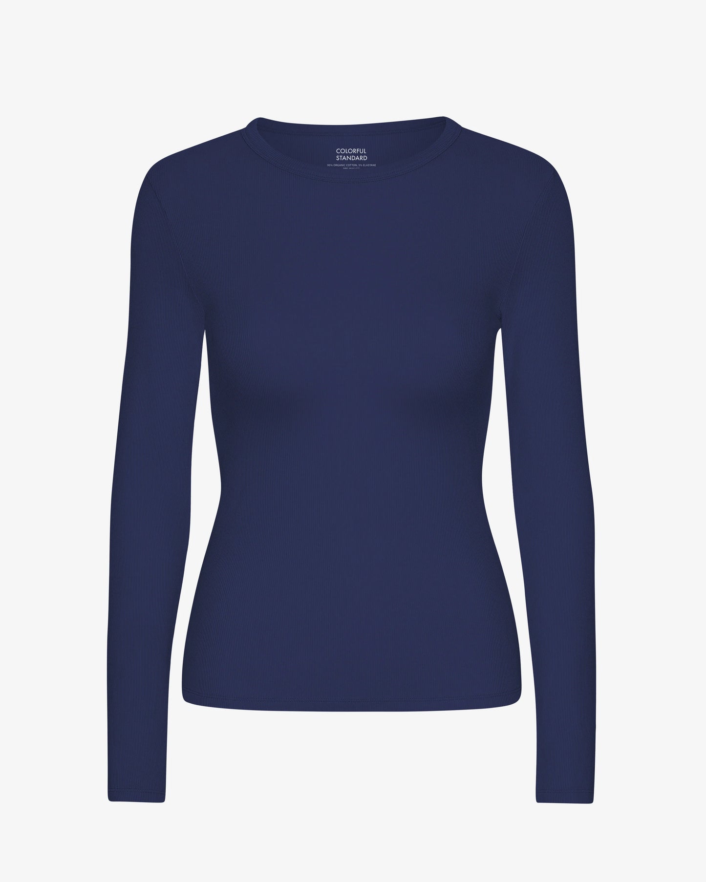 Colorful Standard, Organic Rib LS T-Shirt, Marine Blue