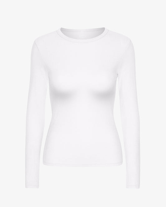 Colorful Standard, Organic Rib LS T-Shirt, Optical White