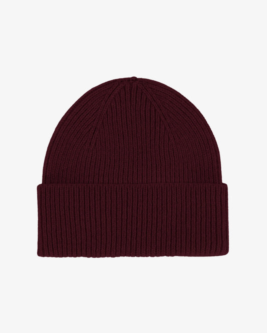 Colourful Standard, Merino Wool Beanie, Oxblood Red