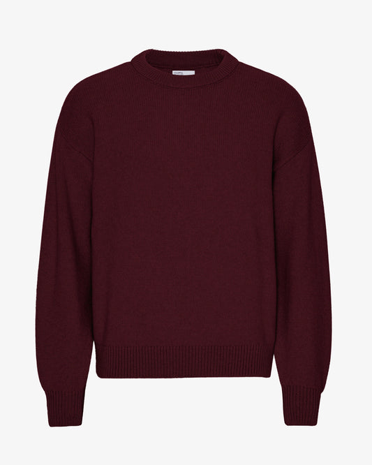 Colorful Standard, Oversized Merino Wool Crew, Oxblood Red