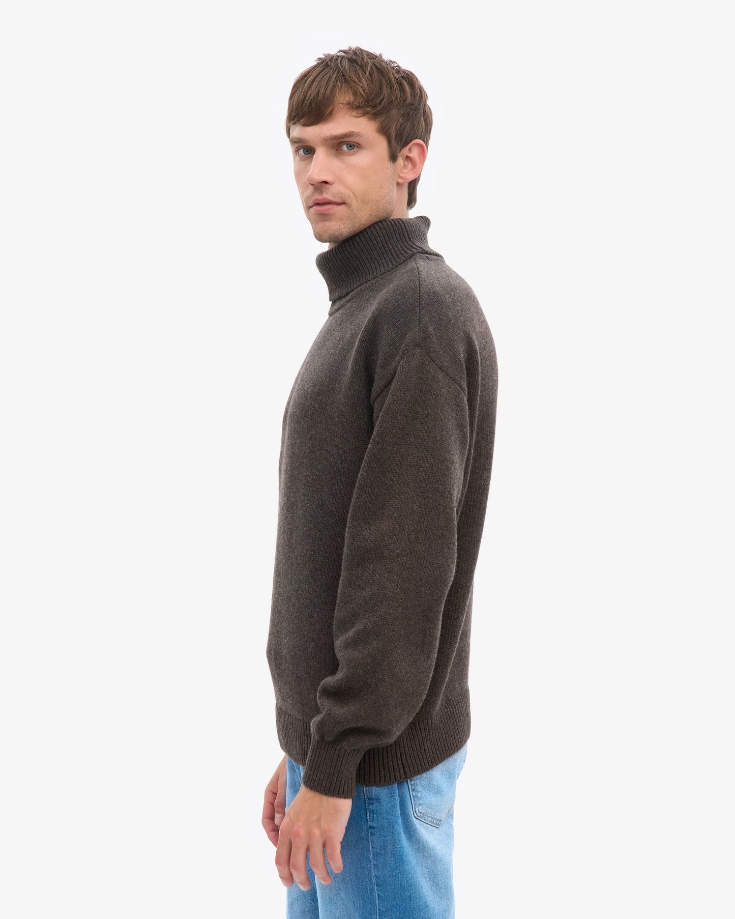 Colorful standard, Merino Wool Turtleneck, Coffee Brown