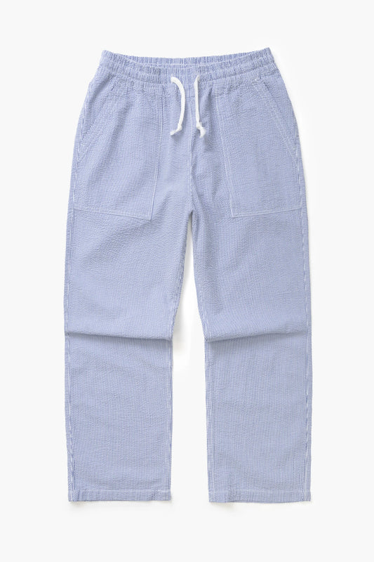 Service Works, Seersucker Chef Pants, Navy Stripe