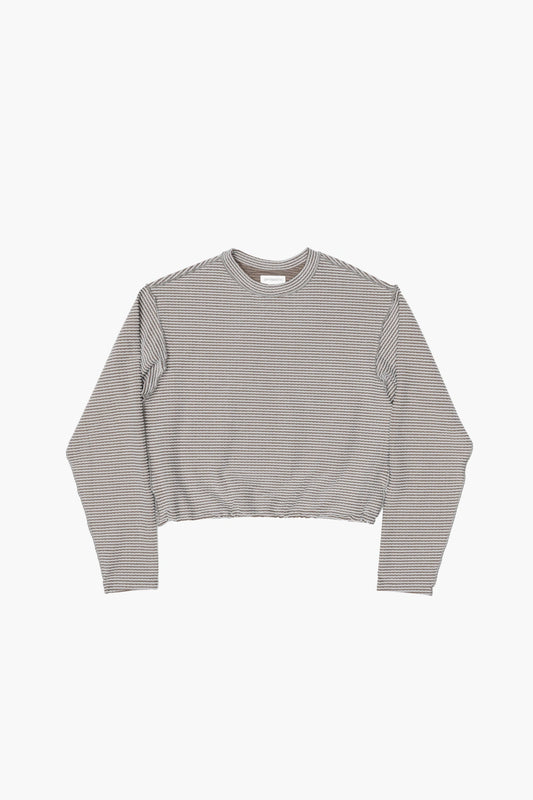 Optimistic Runners, Cropped Warm Longsleeve, Brown