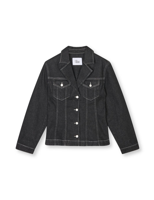 R.A DENIM, D13 Blazer Denim Jacket, Black