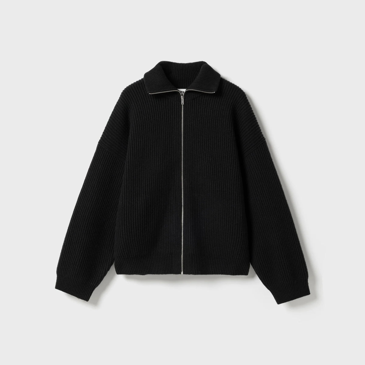 66 NORTH, Vonarstræti Zipped Wool Sweater, Black
