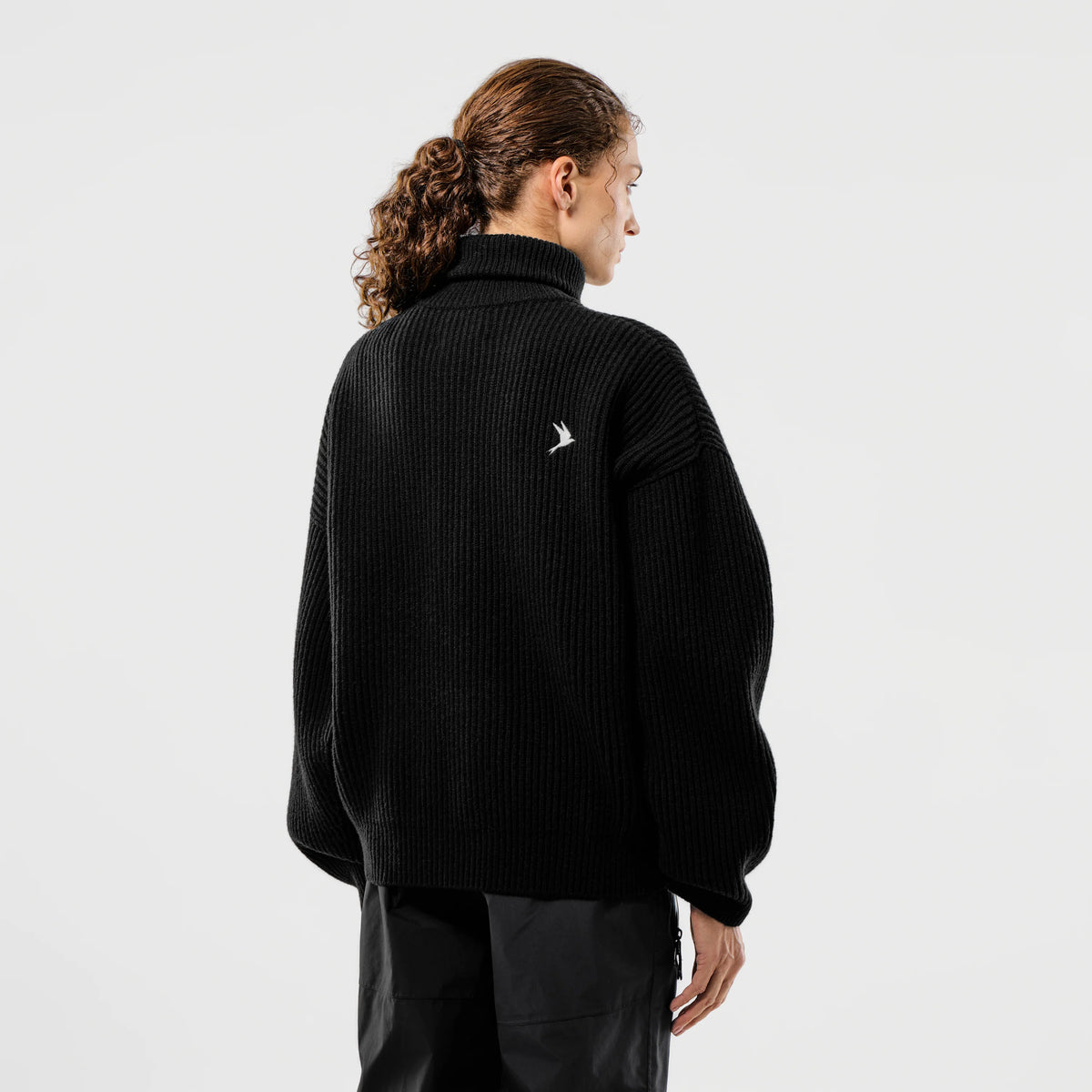 66 NORTH, Vonarstræti Zipped Wool Sweater, Black