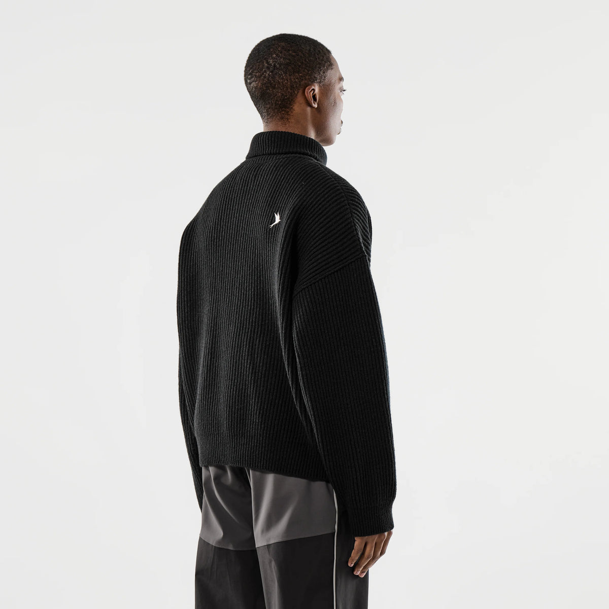 66 NORTH, Vonarstræti Zipped Wool Sweater, Black