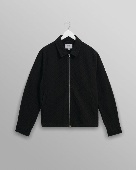 WAX London, Eldon Jacket Diamond Floral Weave, Black