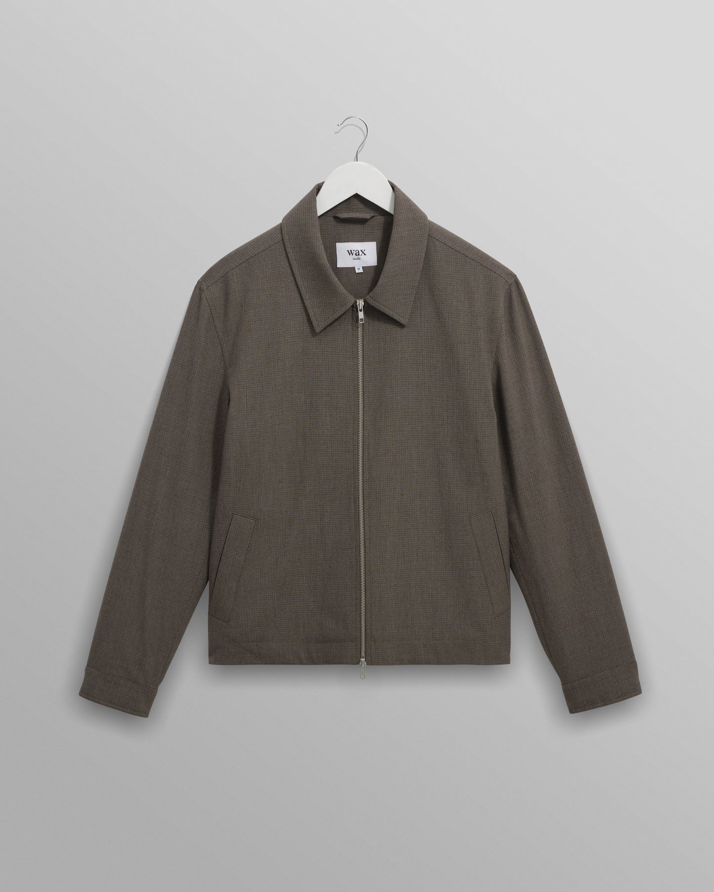 WAX London, Eldon Jacket, Micro Puppytooth Brown