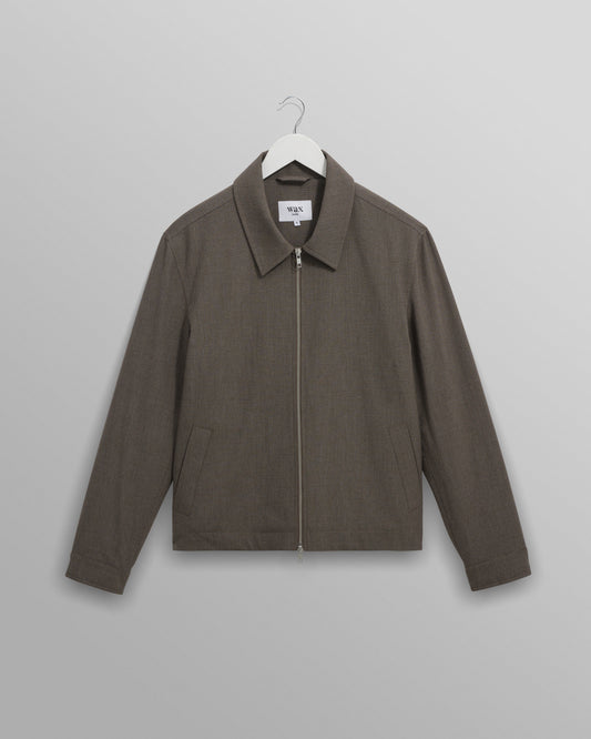 WAX London, Eldon Jacket, Micro Puppytooth Brown