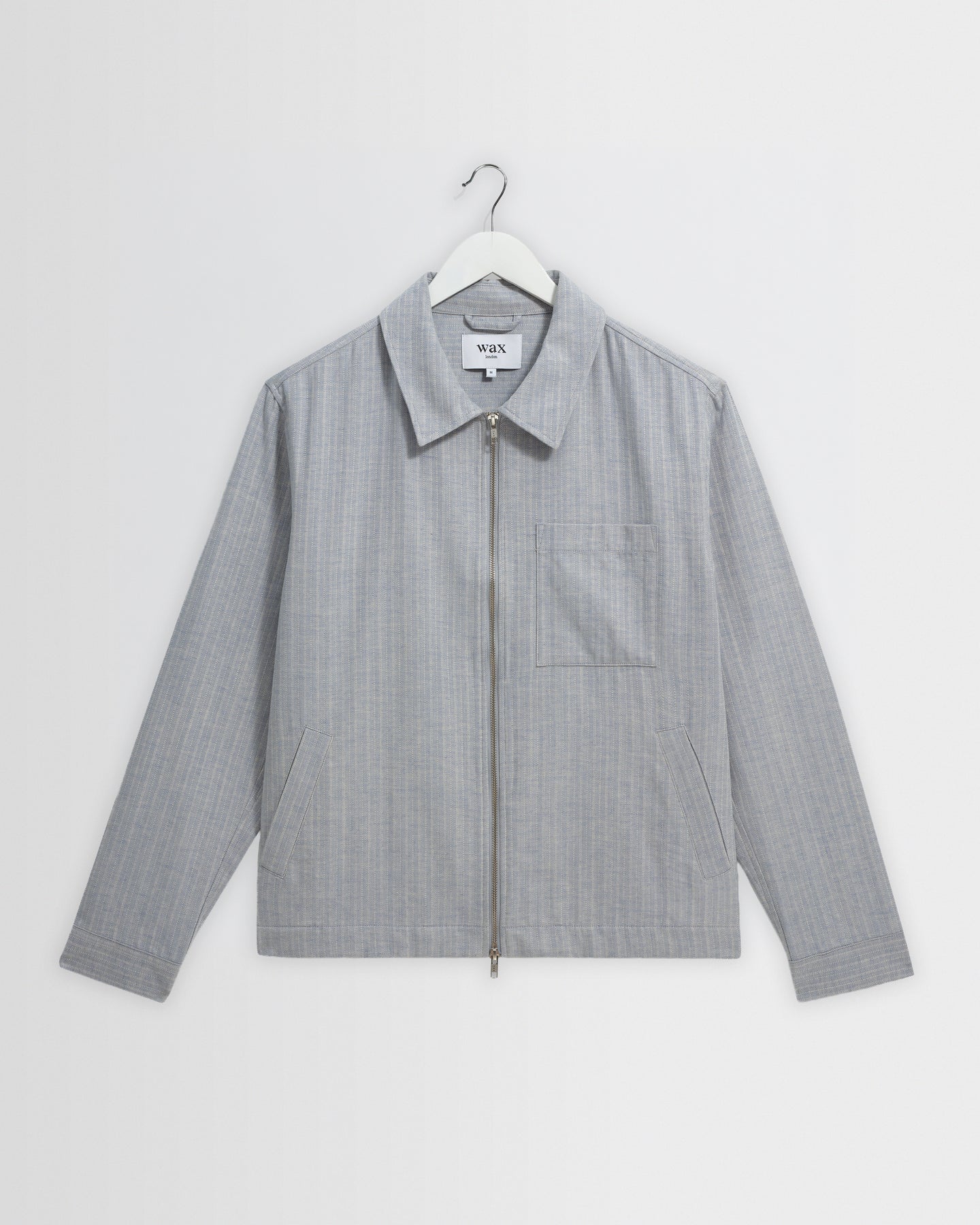 WAX, Eldon  Herringbone Jacket, Light Blue