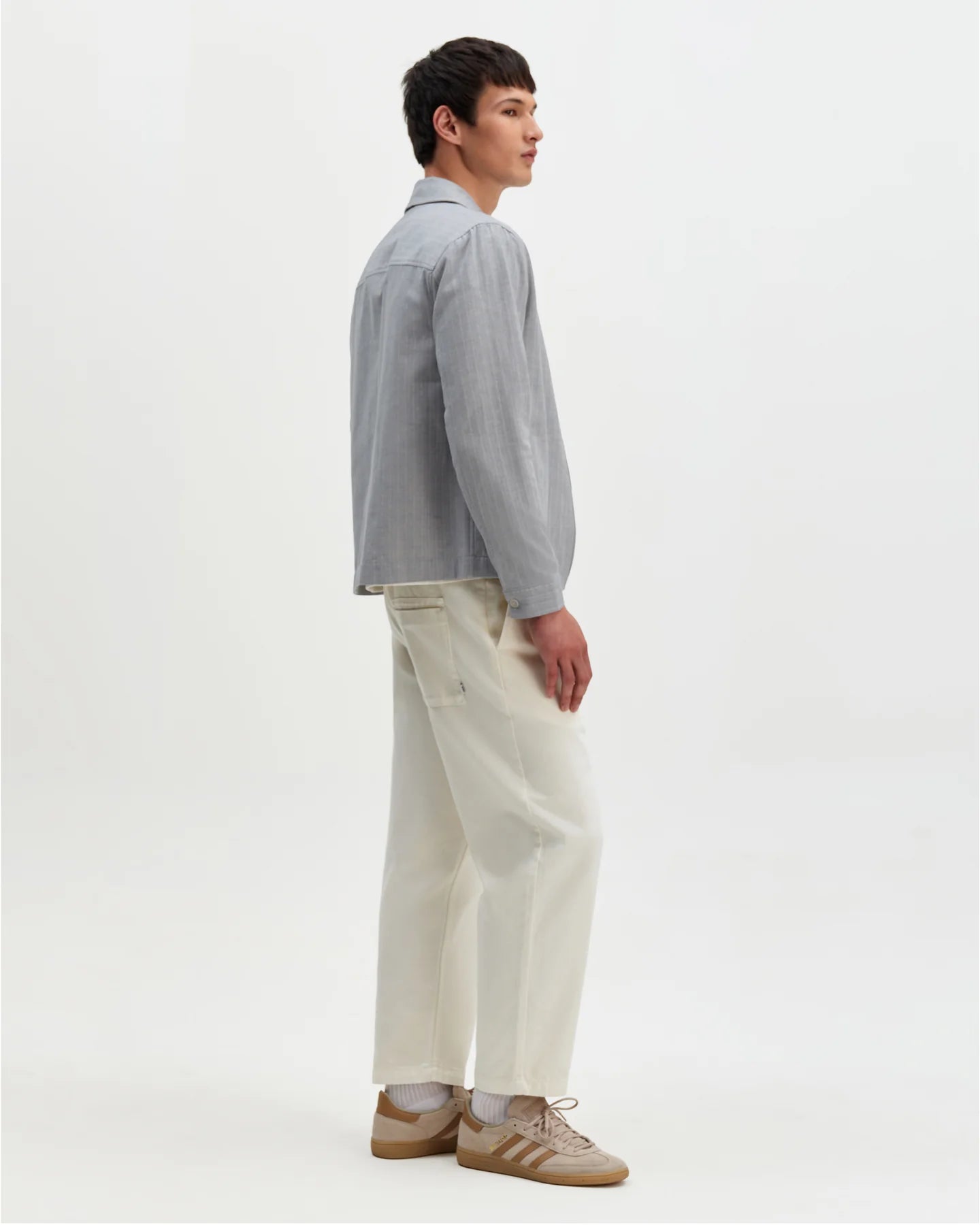 WAX, Eldon  Herringbone Jacket, Light Blue