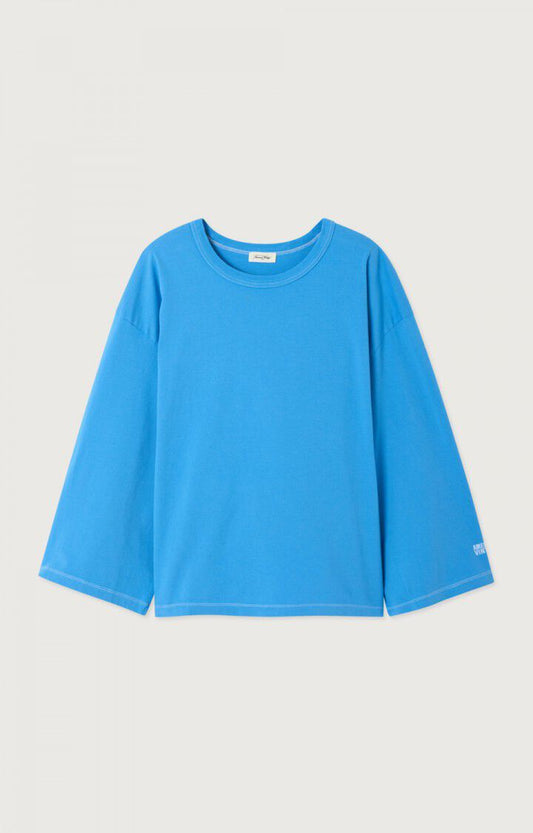 American Vintage, Fizvalley L/S T-shirt, Celeste vintage