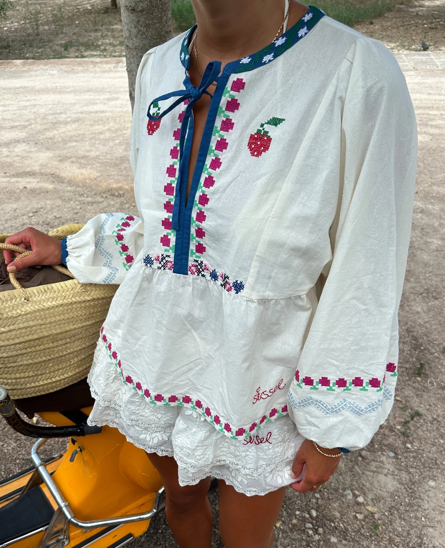 Sissel Edelbo, FALKA TOP, Off White
